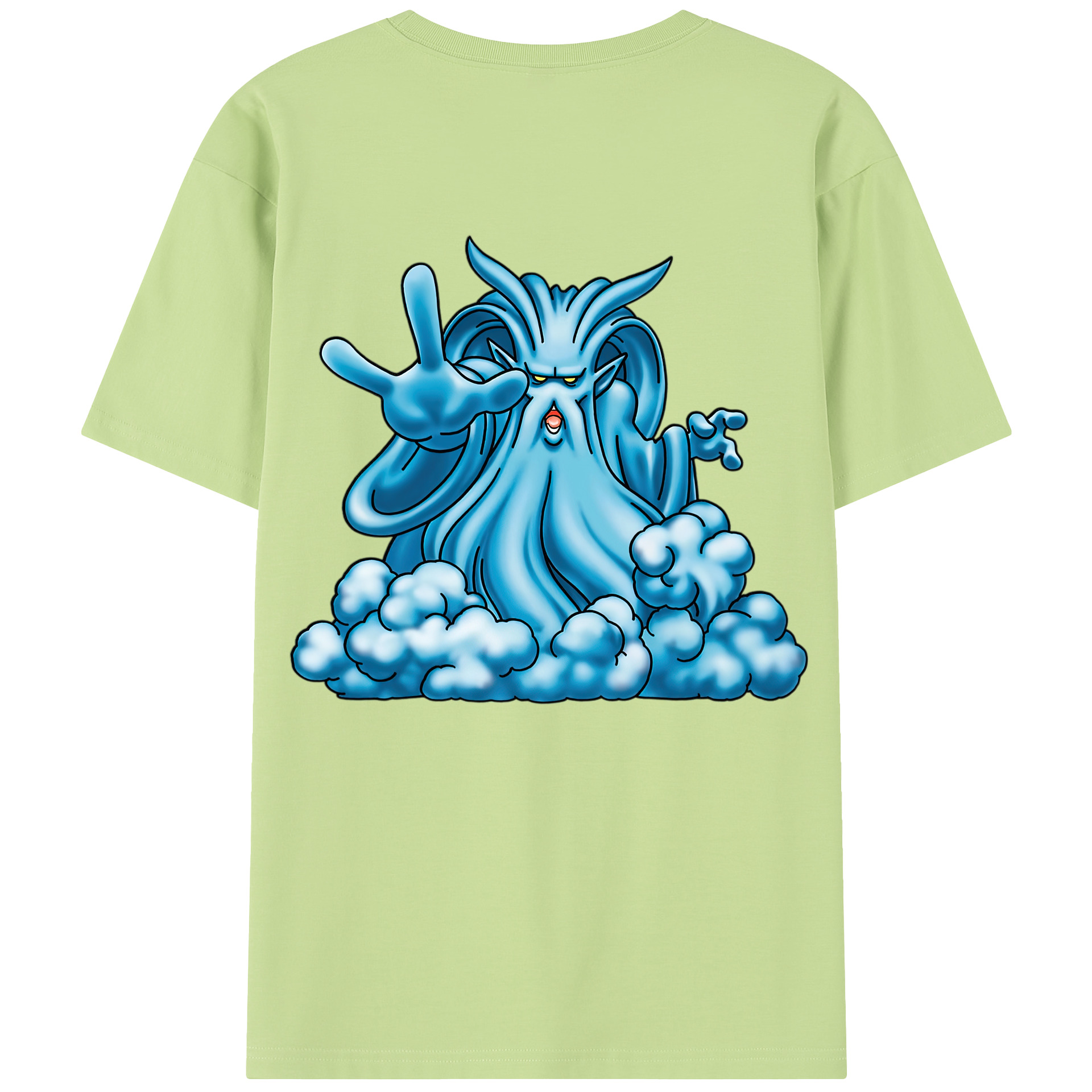 （画像用） ドラゴンクエスト Doragon Kuesuto Dragon Quest 綿100％半袖Tシャツ（背面プリント）